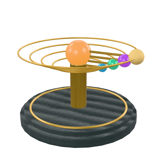 Celestial Orrery Cycle interactive material or prop inspection