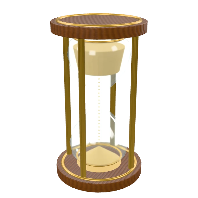 Perpetual Sandglass Cycle interactive material or prop inspection