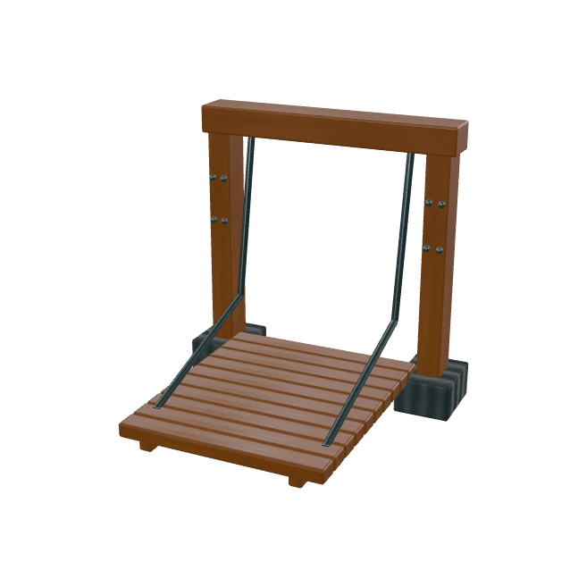 Timber Drawbridge Cycle interactive material or prop inspection