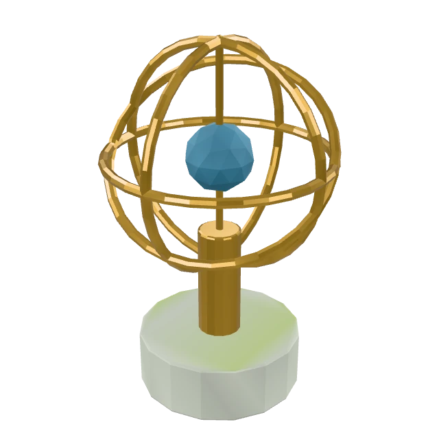 Brass Armillary Sphere interactive 3D model