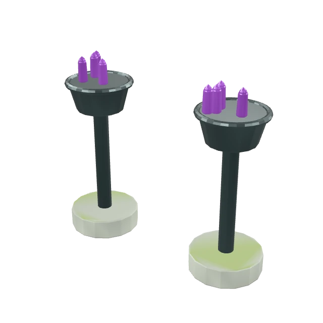 Ceremonial Brazier Pair interactive 3D model