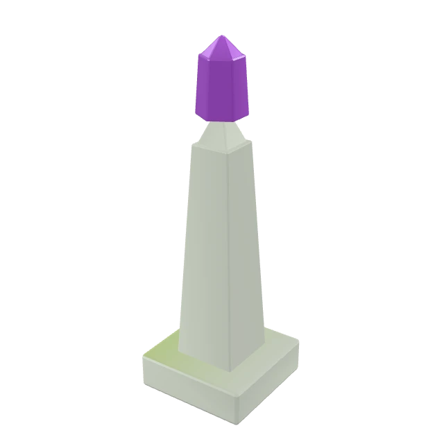 Crystal Topped Obelisk interactive 3D model