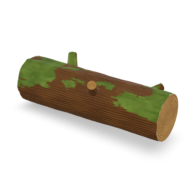 Interactive 3D preview of Fallen Moss Log