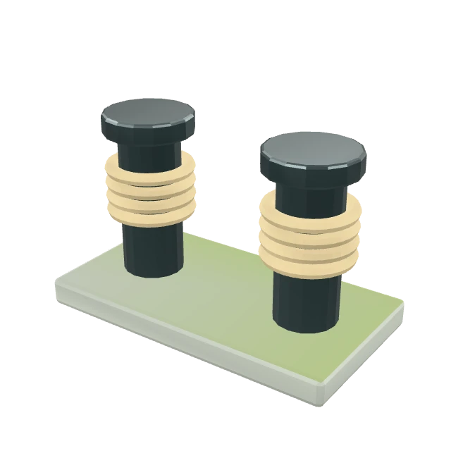 Rope Wrapped Bollards interactive 3D model