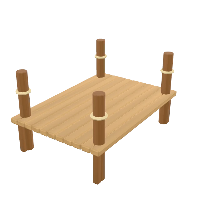 Timber Pier Section interactive 3D model