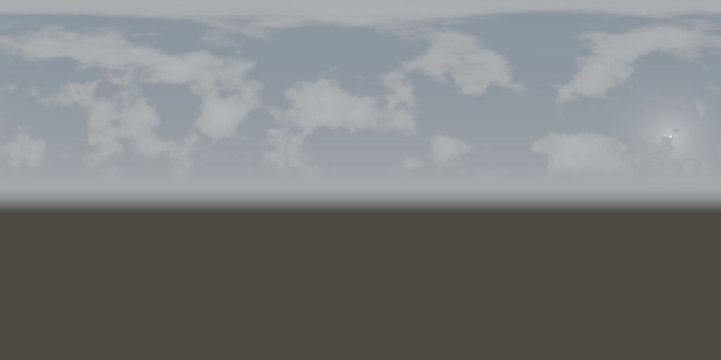 Silver Coastal Haze equirectangular sky panorama