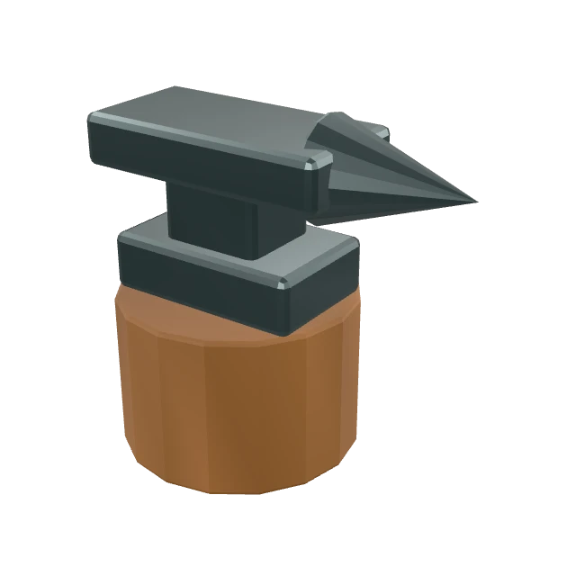 Blacksmiths Anvil Block interactive 3D model