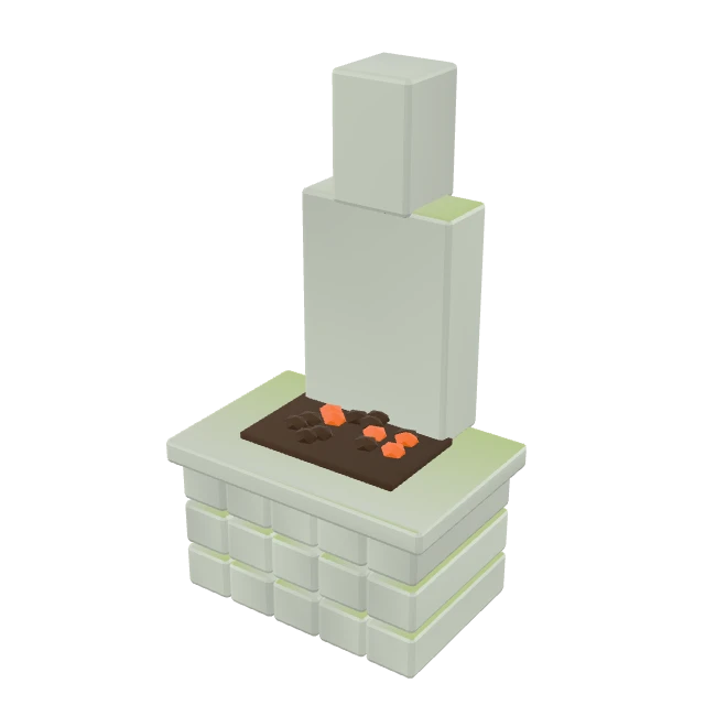 Village Smithy Forge interactive 3D model