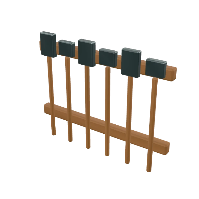 Wall Mounted Hand Tool Rack interactive 3D model