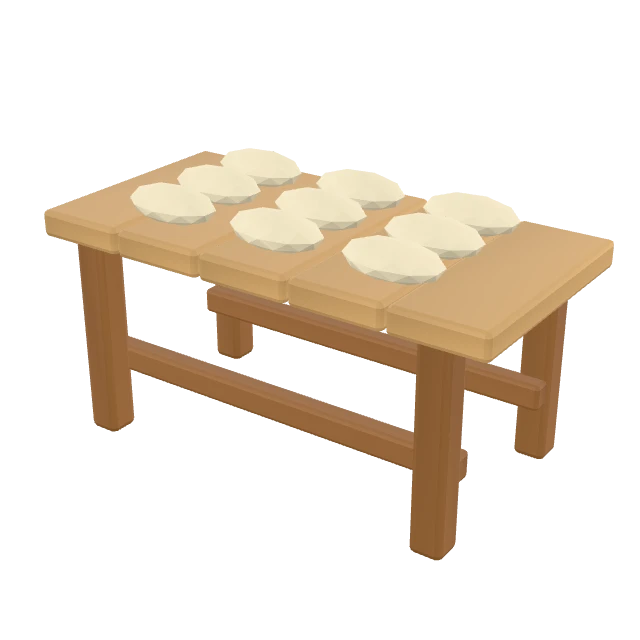 Bakers Display Table interactive 3D model