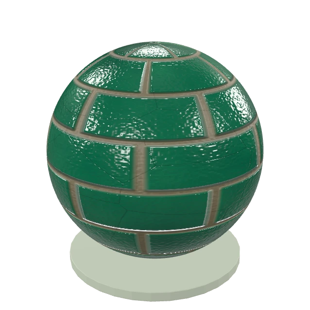 Crazed Jade Glaze interactive material or prop inspection