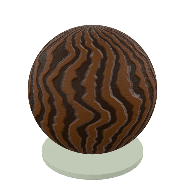 Deep Furrow Bark interactive material or prop inspection