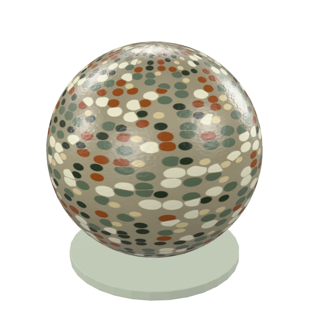 Earth Tone Terrazzo interactive material or prop inspection