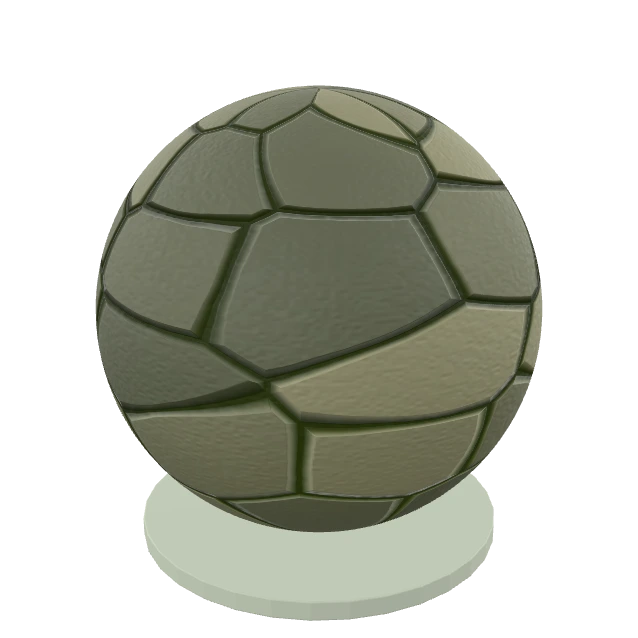 Moss Set Cobblestones interactive material or prop inspection
