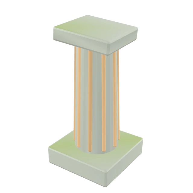 Fluted Column Fragment interactive 3D model