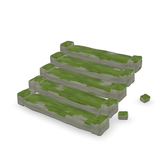 Interactive 3D preview of Overgrown Stone Steps