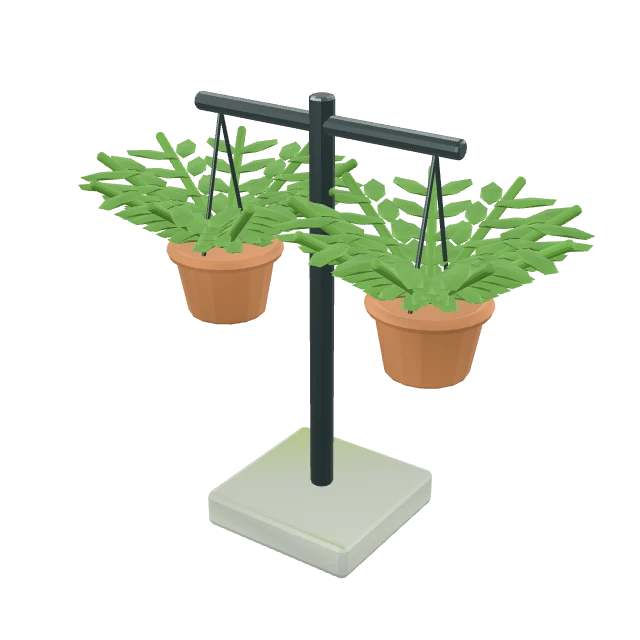Hanging Basket Stand interactive 3D model
