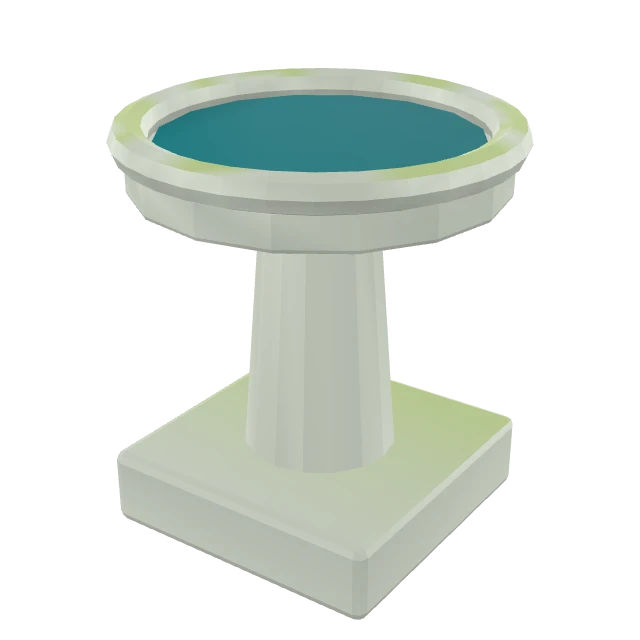 Stone Garden Birdbath interactive 3D model