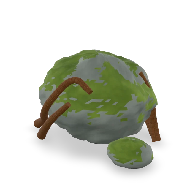 Interactive 3D preview of Root-Wrapped Boulder