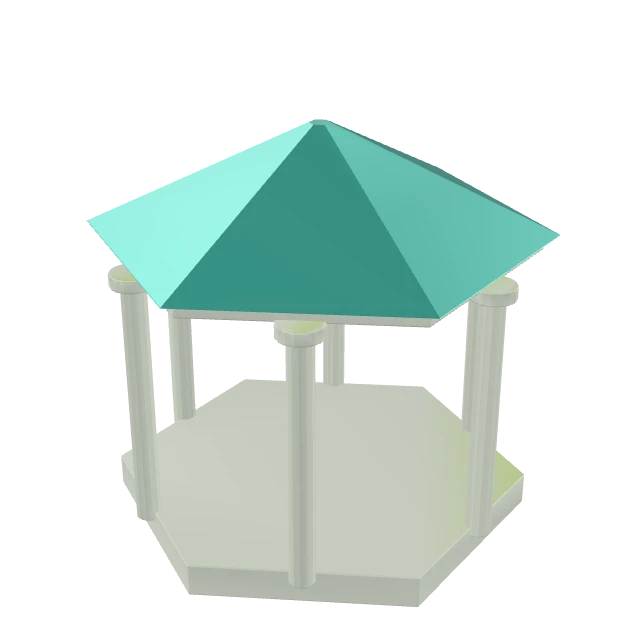 Classical Stone Pavilion interactive 3D model