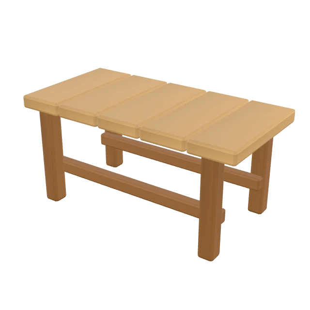 Longhouse Dining Table interactive 3D model