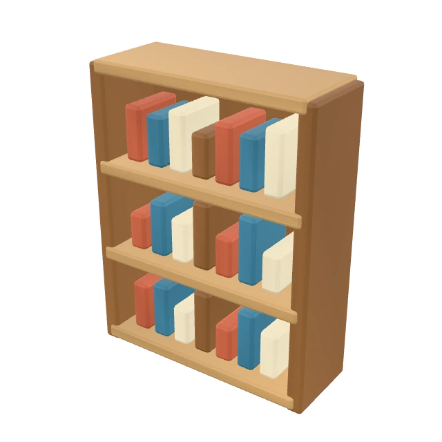 Scholars Bookcase interactive 3D model