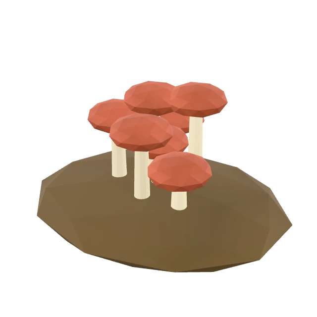 Coppercap Mushroom Patch interactive 3D model